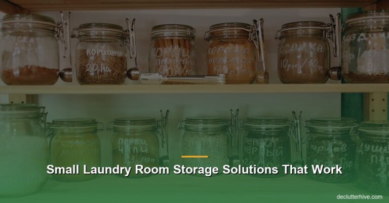 Small Laundry Room Storage Solutions That Work