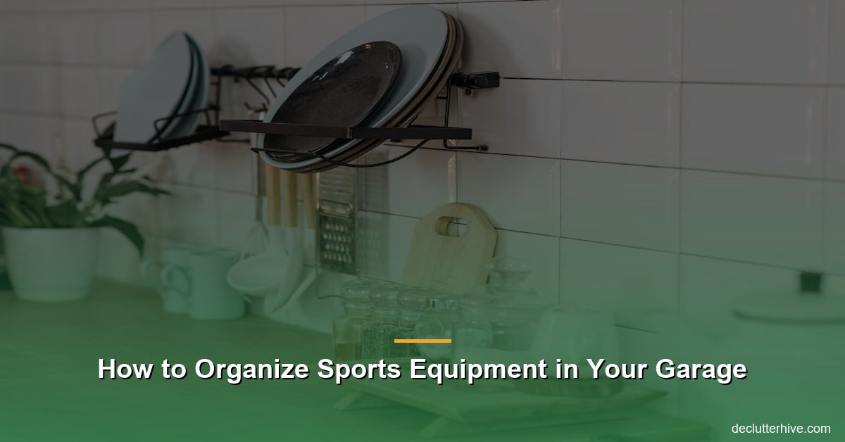 Sports equipment storage - Declutter Hive