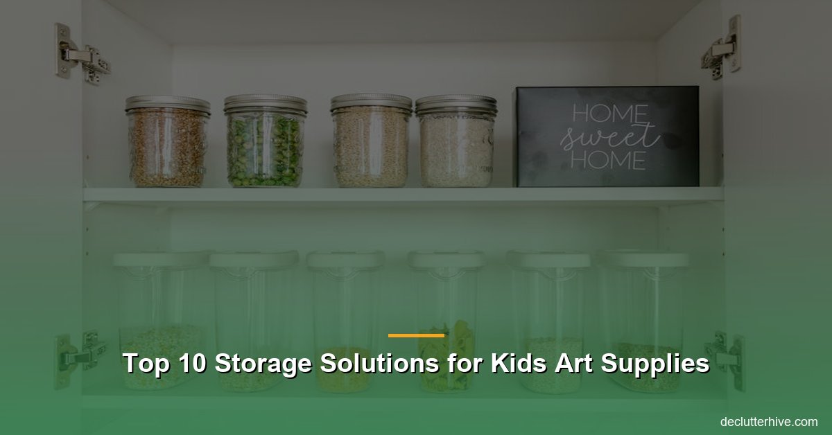 Storage solutions kids art supplies - Declutter Hive