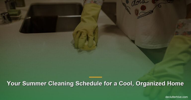 Your Summer Cleaning Schedule for a Cool, Organized Home