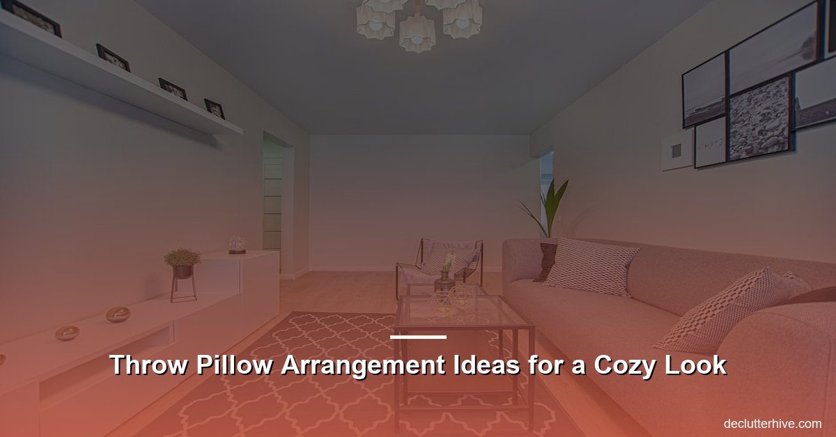 Throw pillow arrangement ideas - Declutter Hive
