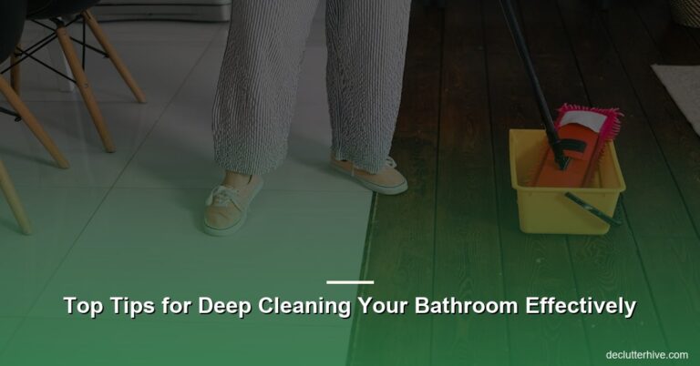 Top Tips for Deep Cleaning Your Bathroom Effectively