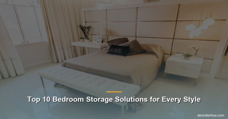 Top 10 Bedroom Storage Solutions for Every Style