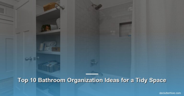 Top 10 Bathroom Organization Ideas for a Tidy Space