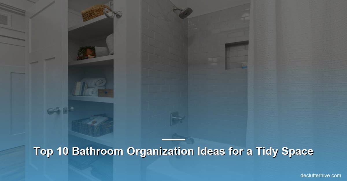 Top bathroom organization ideas - Declutter Hive