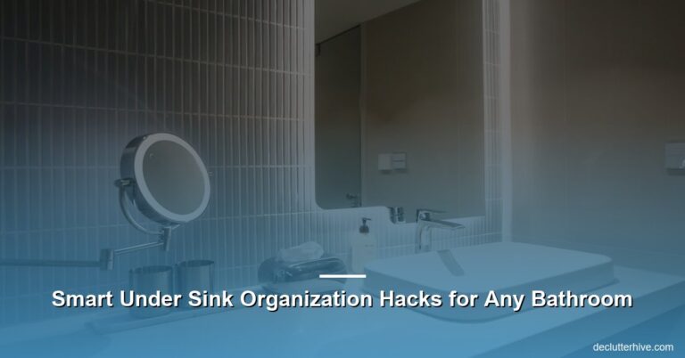 Smart Under Sink Organization Hacks for Any Bathroom