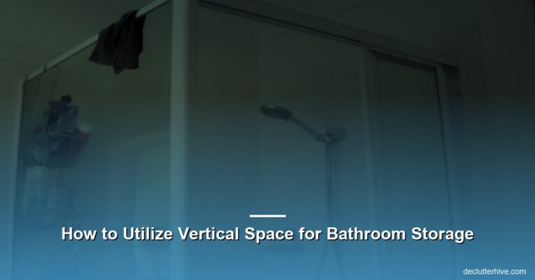 How to Utilize Vertical Space for Bathroom Storage
